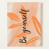 自分でいなさい、オレンジの柄 プランナー手帳 (裏面)