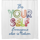 自分でいなさい シャワーカーテン (正面)