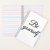 自分でいなさい ノートブック (内側)
