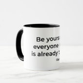 自分でいなさい マグカップ (正面左)