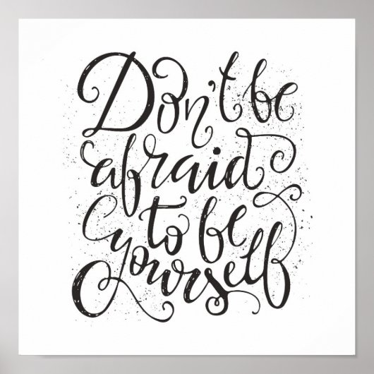 自分でいることを恐れてはいけない ポスター (正面)