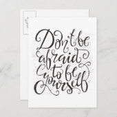 自分でいることを恐れてはいけない ポストカード (正面/裏面)