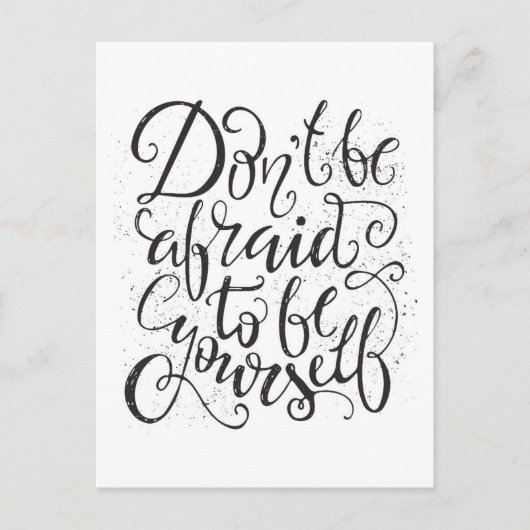 自分でいることを恐れてはいけない ポストカード (正面)