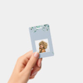 自分でほこりっぽいブルーユーカリのを作葉成 バッジ (手持ち)