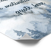 自分でほこりっぽい青い森の水の色を作成する ポスター (角)