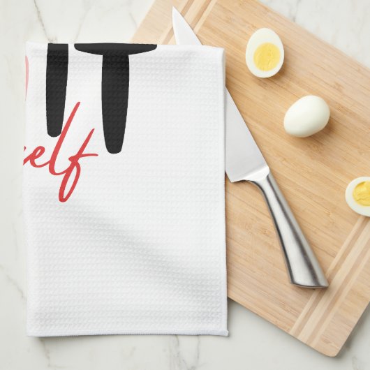 自分でやる キッチンタオル (四つ折り)
