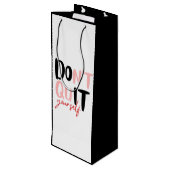 自分でやる ワインギフトバッグ (裏面アングル)