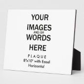 自分でやれ – イーゼルで8x10を飾る フォトプラーク (側面)