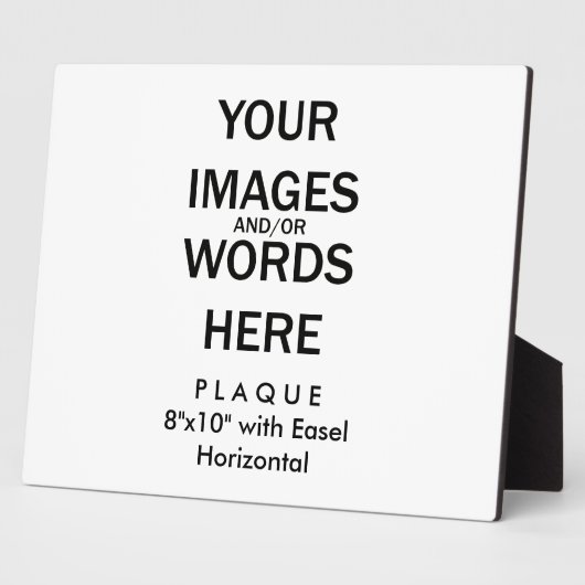 自分でやれ – イーゼルで8x10を飾る フォトプラーク (側面)