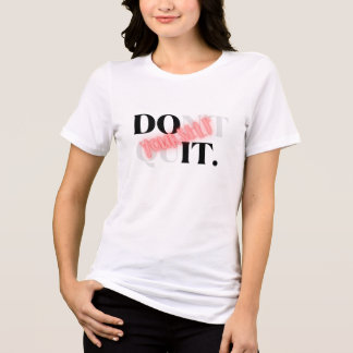 自分でやれ 諦めるな モチベーションを高める名言 トライブレンドTシャツ