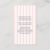 自分でアイスクリームサンデー誕生日パーティーを作る 名刺 (裏面)