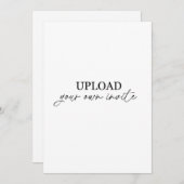 自分でアップロード 招待状 (正面/裏面)