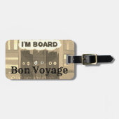自分でインスピレーション旅行を作おもしろい成する ラゲッジタグ (正面横)