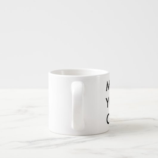 自分でエスプレッソカスタムカップパーソナライズされたを作る エスプレッソカップ (裏面)