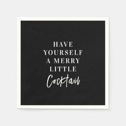 自分でカクテルメリーブラックパーティーを飲む スタンダードカクテルナプキン (正面)