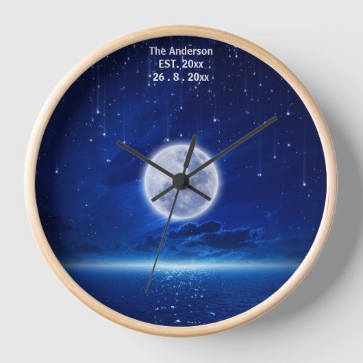 自分でカスタマイズしたカスタム 壁時計 (正面)