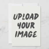自分でカスタマイズした招待状をアップロード 画像をアップロード 招待状 (正面)