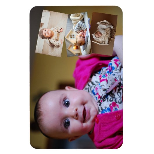 自分でカスタマイズできるカラフルな画像に差し替え マグネット (縦)