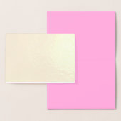 自分でカスタマイズできる淡いマジェンタ 箔カード (ディスプレー)