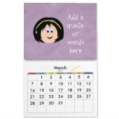 自分でカスタマイズ カレンダー (3月 2027)