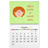 自分でカスタマイズ カレンダー (1月 2027)