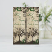 自分でカットするウェディングギフトのしおり (スタンド正面)