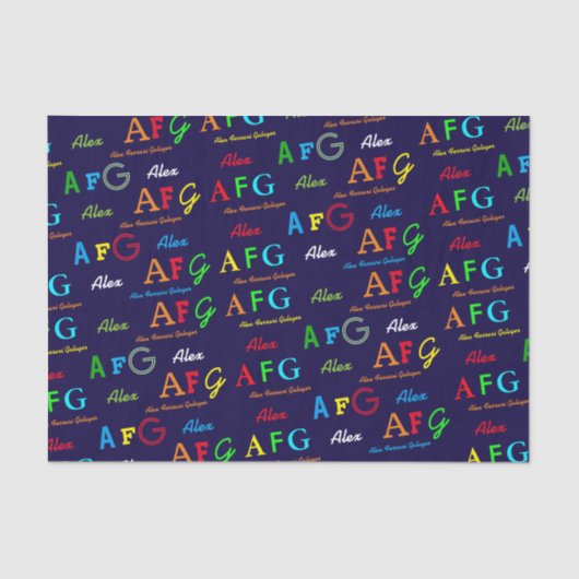 自分でカラフルパーソナライズされたする 薄葉紙 (正面)