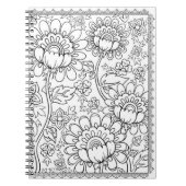 自分でカラーリングページを実行する ノートブック (正面)