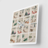 自分でキッチンを作る スクエア壁時計 (傾斜)