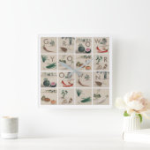 自分でキッチンを作る スクエア壁時計 (ホーム)