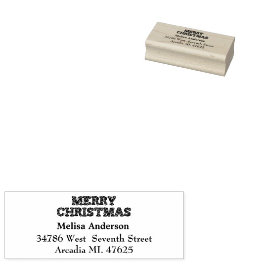 自分でクリスマスを楽しむ ラバースタンプ (押印)