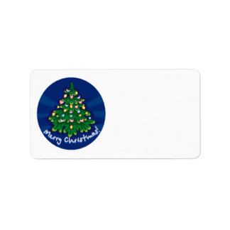 自分でクリスマスメールのステッカーを作る ラベル