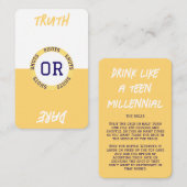 自分でゲームを飲むカードを作る 名刺 (正面/裏面)