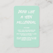 自分でゲームを飲むカードを作る 名刺 (裏面)