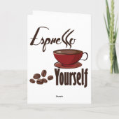 自分でコーヒーを飲表現み込む シーズンカード (裏面)