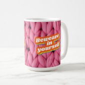 自分でコーヒーマグを編み込む コーヒーマグカップ (正面右)