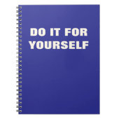 自分でジャーナルを作成やる気を起こさせる引用文 ノートブック (正面)