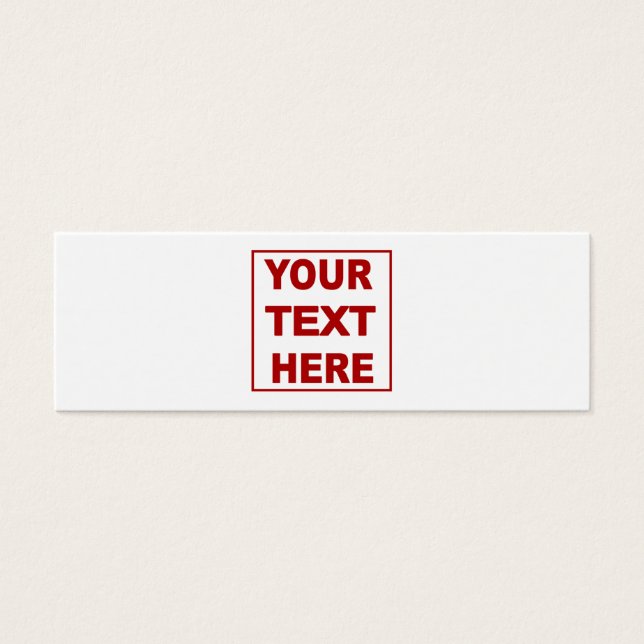 自分でスキニーカスタムプロファイルカードにする (正面)