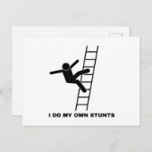 自分でスタントやってます ポストカード (正面/裏面)