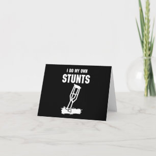 自分でスタントやってます - 怪我した足にお見舞いギフト カード