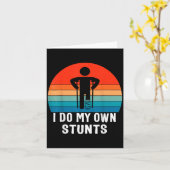 自分でスタントやってます - 怪我の回復を願うギフト - 怪我した足 - カード (黄色い花)