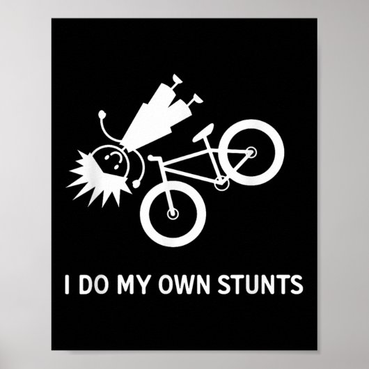 自分でスタントをする自転車 ポスター (正面)