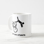 自分でスタントをやります コーヒーマグカップ (正面左)