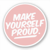 自分でステッ誇りを持ったカー シール (正面)