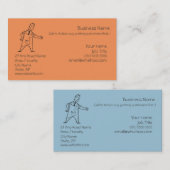 自分でスリリングなジェネリックホームを簡単に作成 名刺 (正面/裏面)