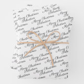 自分でタイポグラフィ パーソナライズされた ラッピングペーパーシート (インサイチュ)