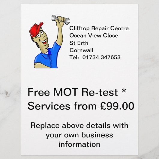 自分でチラシを作る チラシ (正面)