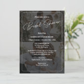 自分でデザインする2枚の写真の結婚前お祝いパーティー 招待状 (スタンド正面)