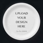 自分でデザインをアップロード ペーパープレート<br><div class="desc">気に入るものが見つからない、またはぴったり合うものが必要ですか？ 自分で作成したテキストや画像をアップロードして、必要なものを正確に作成しましょう！</div>