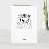 『自分でナンバー1にするパパ誕生日カワイト』 カード (裏面)